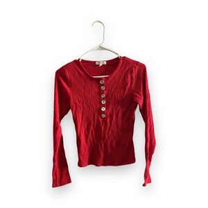 Long-sleeved button shirt | Size: medium